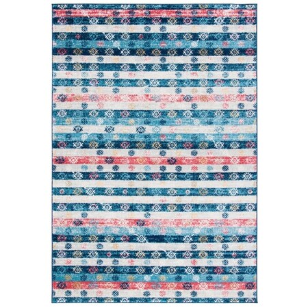 Safavieh 3 x 5 ft. Madison 700 Power Loomed Rectangle Area Rug Navy & Ivory MAD773M-3